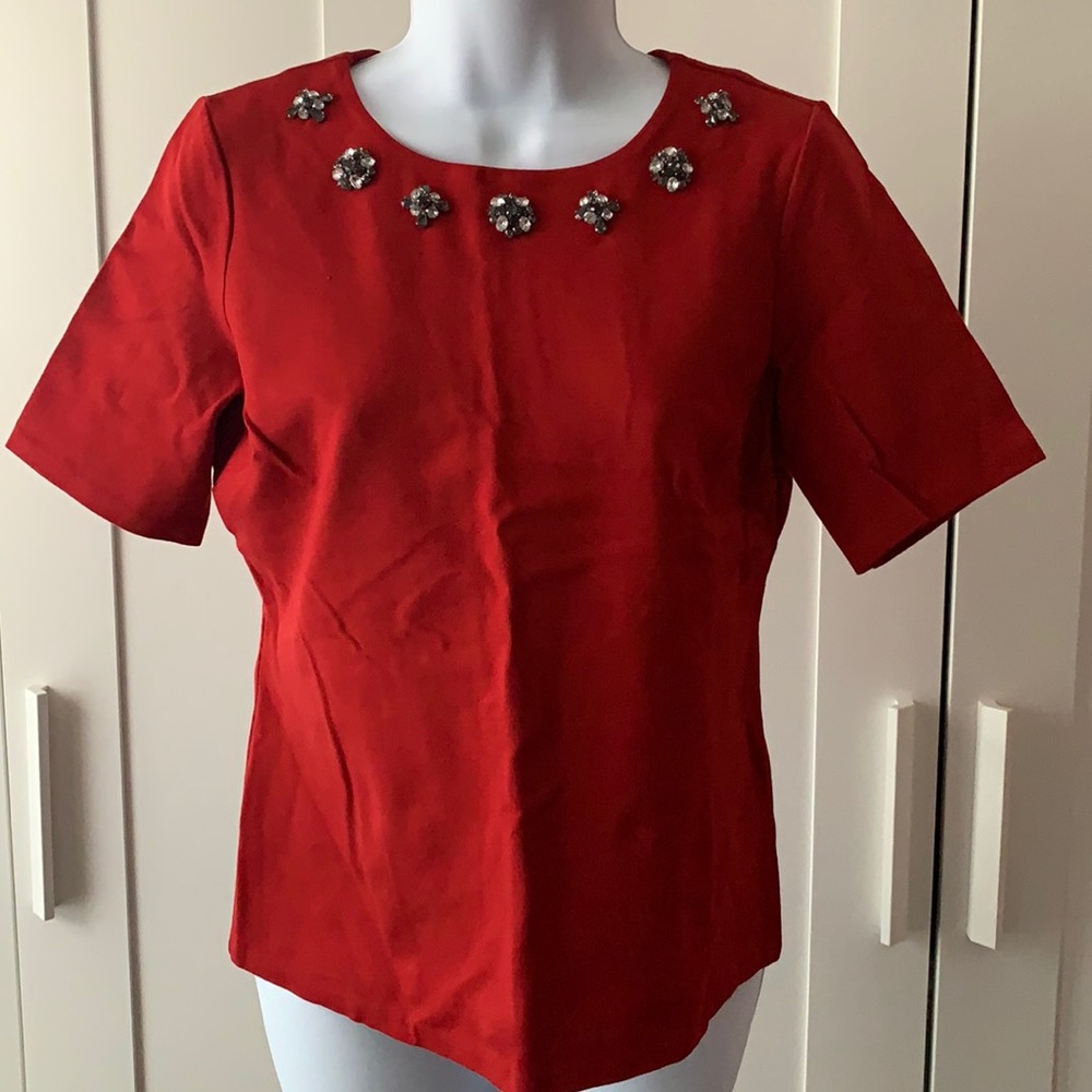 💰Talbots red blouse